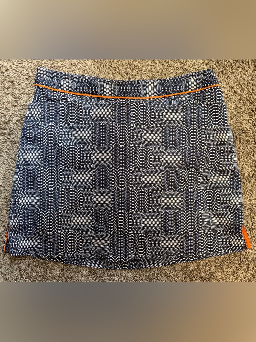 Lady Hagen Navy Patterned Women’s Skirt